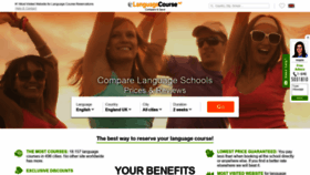 What Languagecourse.net website looked like in 2021 (4 years ago)