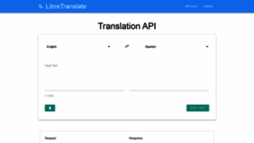 What Libretranslate.com website looked like in 2021 (3 years ago)