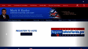 What Leonvotes.gov website looked like in 2021 (3 years ago)