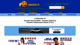 What Lannuaire.fr website looked like in 2021 (3 years ago)