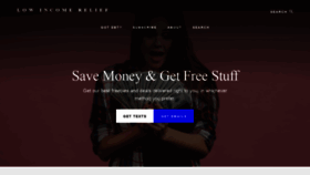 What Lowincomerelief.com website looked like in 2021 (3 years ago)