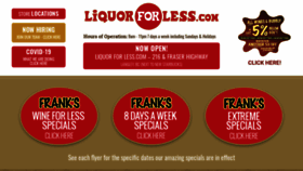 What Liquorforless.com website looked like in 2021 (3 years ago)