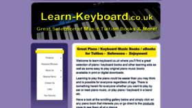 What Learn-keyboard.co.uk website looked like in 2021 (4 years ago)