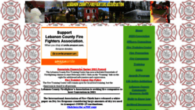 What Lebanoncountyfire.org website looked like in 2021 (3 years ago)