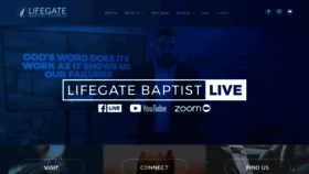 What Lifegatebaptistchurch.org website looked like in 2021 (3 years ago)