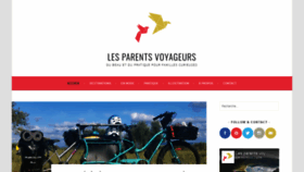 What Lesparentsvoyageurs.com website looked like in 2021 (3 years ago)