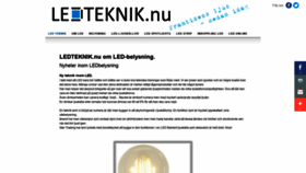 What Ledteknik.nu website looked like in 2021 (3 years ago)