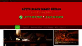 What Lottoblackmagicspells.com website looked like in 2021 (3 years ago)
