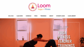What Loomyoga.com website looked like in 2021 (3 years ago)