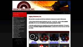 What Legacyabrasives.com website looked like in 2021 (3 years ago)