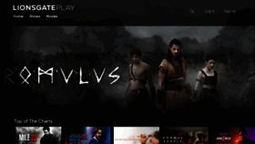 What Lionsgateplay.com website looked like in 2021 (4 years ago)