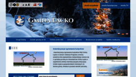 What Lacko.pl website looked like in 2021 (3 years ago)