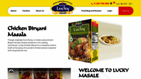 What Luckymasale.com website looked like in 2021 (3 years ago)