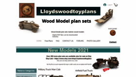 What Lloydswoodtoyplans.com website looked like in 2021 (3 years ago)