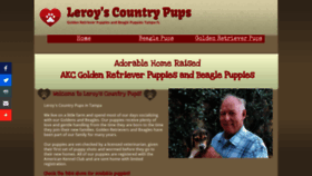 What Leroyscountrypups.com website looked like in 2021 (3 years ago)