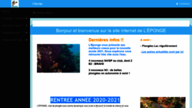 What Leponge.fr website looked like in 2021 (3 years ago)