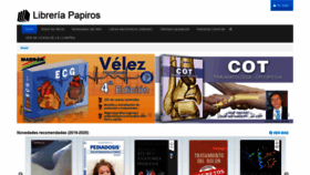 What Libreriapapiros.com website looked like in 2021 (3 years ago)