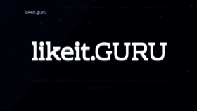 What Likeit.guru website looked like in 2021 (3 years ago)