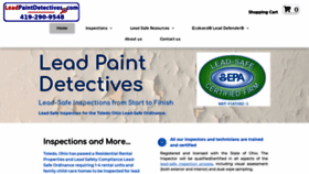What Leadpaintdetectives.com website looked like in 2021 (3 years ago)