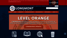 What Longmontcolorado.gov website looked like in 2021 (3 years ago)