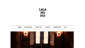 What Lalanoito.com website looked like in 2021 (3 years ago)
