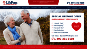 What Lifefone.com website looked like in 2021 (3 years ago)