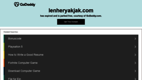 What Lenheryakjak.com website looked like in 2021 (3 years ago)