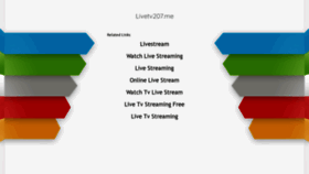 What Livetv207.me website looked like in 2021 (4 years ago)