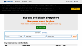 What Localbitcoins.com website looked like in 2021 (3 years ago)
