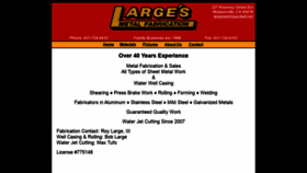 What Largesmetalfabrication.com website looked like in 2021 (3 years ago)