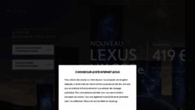 What Lexus.fr website looked like in 2021 (3 years ago)