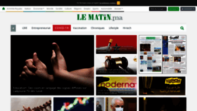 What Lematin.ma website looked like in 2021 (3 years ago)