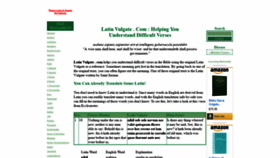 What Latinvulgate.com website looked like in 2021 (3 years ago)