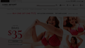 What Lanebryant.com website looked like in 2021 (3 years ago)