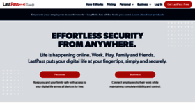 What Lastpass.com website looked like in 2021 (3 years ago)