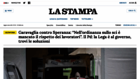 What Lastampa.it website looked like in 2021 (3 years ago)