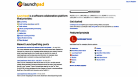 What Launchpad.net website looked like in 2021 (3 years ago)
