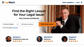 What Legalmatch.com website looked like in 2021 (3 years ago)