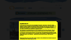What Legendas.tv website looked like in 2021 (3 years ago)
