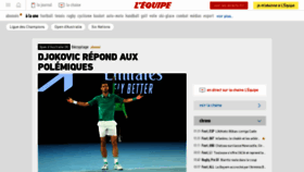 What Lequipe.fr website looked like in 2021 (3 years ago)