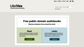 What Librivox.org website looked like in 2021 (5 years ago)