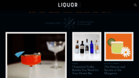 What Liquor.com website looked like in 2021 (3 years ago)