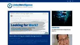 What Linkedintelligence.com website looked like in 2021 (3 years ago)