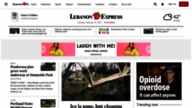 What Lebanon-express.com website looked like in 2021 (3 years ago)