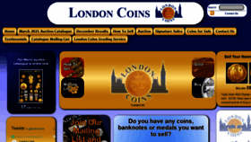 What Londoncoins.co.uk website looked like in 2021 (3 years ago)