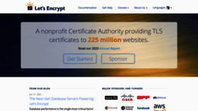 What Letsencrypt.org website looked like in 2021 (3 years ago)