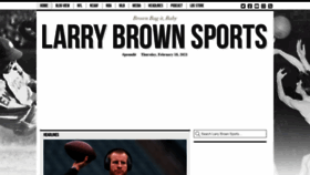 What Larrybrownsports.com website looked like in 2021 (3 years ago)