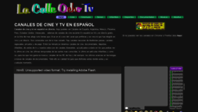 What Lacalleochotv.org website looked like in 2021 (3 years ago)