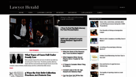 What Lawyerherald.com website looked like in 2021 (3 years ago)
