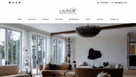 What Laurau.com website looked like in 2021 (3 years ago)